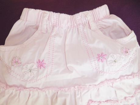 Kraťasky vel 98/104 - suknička s kvetinkami, h&m,98