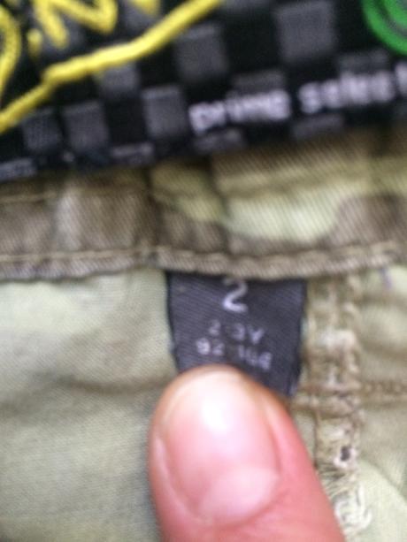 Kraťasy army 2-4 roky, kenvelo,104