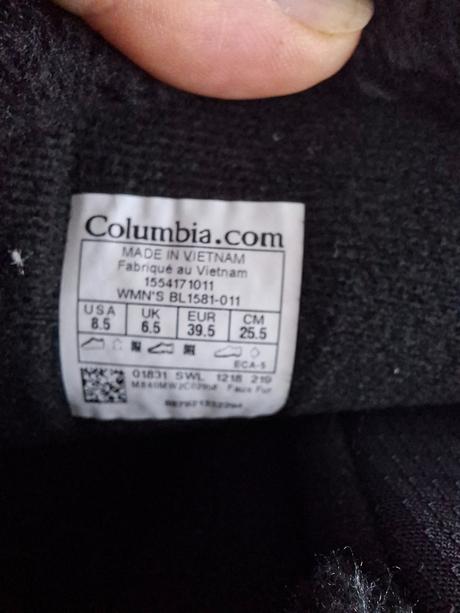 Nové snehule columbia veľkosť 39,5, columbia,39 / 40