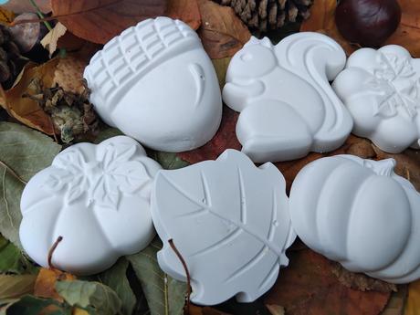 Jeseň sadrove odliatky,