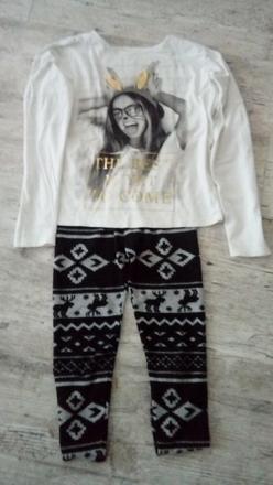 Tričko +hrubšie legíny, 140–152