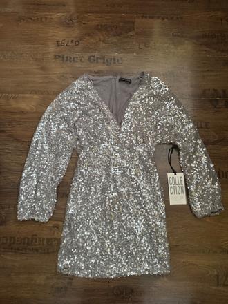 Flitrované šaty pull & bear, pull&bear,s