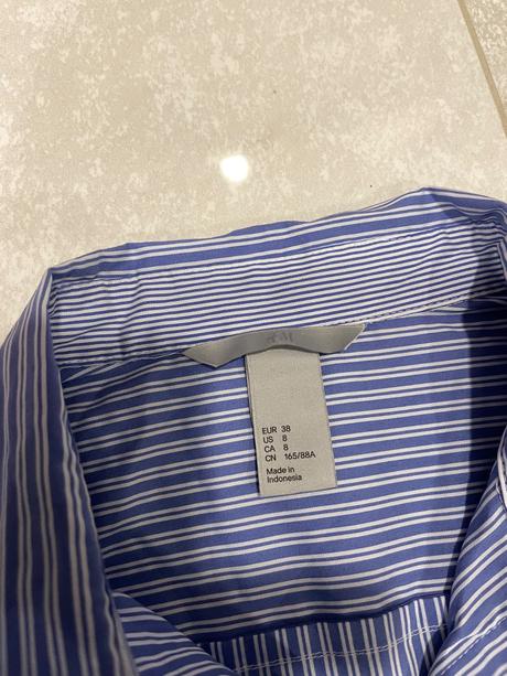 Pásikavá košeľa, h&m,38