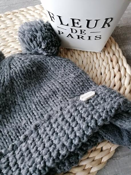 Čiapka zateplena seda 80-86, 86