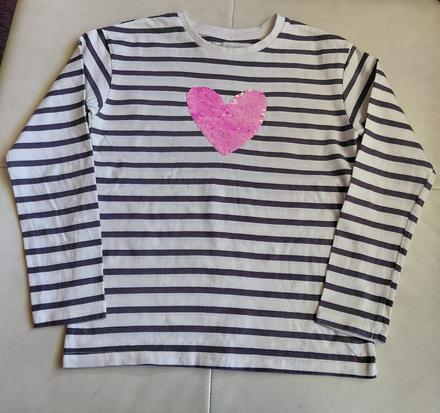 Tričko s preklápacím srdiečkom, nutmeg,134