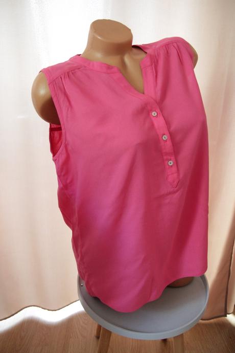 Ružová viskózová blúzka, l/xl, l