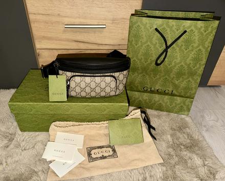 Gucci original komplet balenie s fakturou ladvinka, gucci