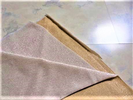 Zlatý úpletový lurex, 