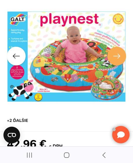 Koleso / hniezdo / playnest na hranie a sedenie,