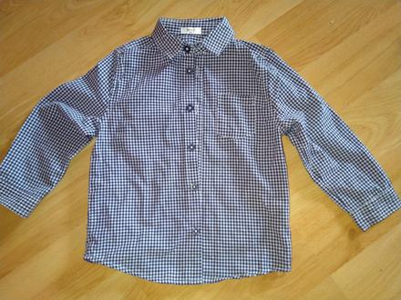 Kockovaná košeľa top stav, 98