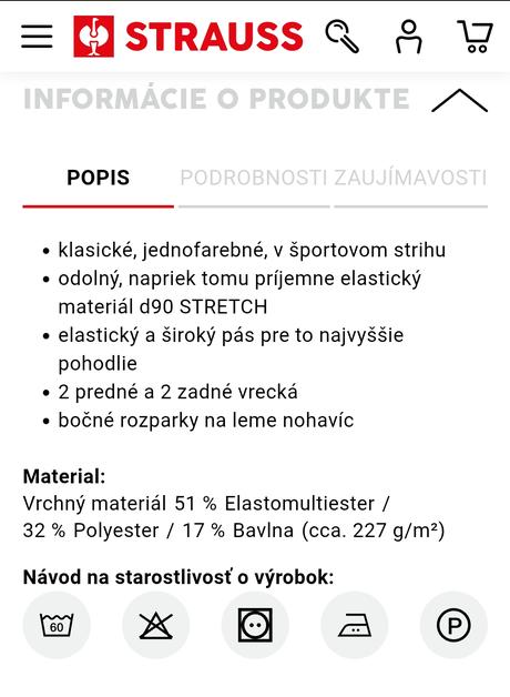 Pracovné nohavice biele strauss č.38, 38