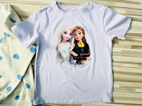 Veľ. 134/140 zn. h&m frozen tričko s annou a elzou, h&m,134