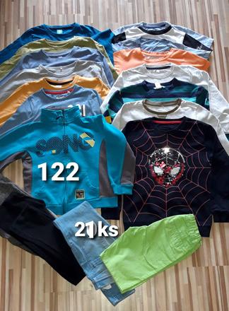 Velky balik 21ks.mix chlapčensky 122, 122–134