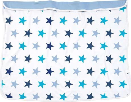 Dooky blanket obojstranná deka - blue stars/baby b, 