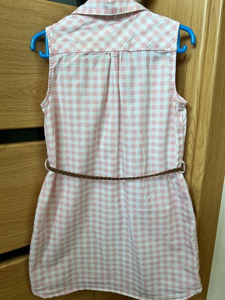 Košeľové šaty s opaskom, h&m,104