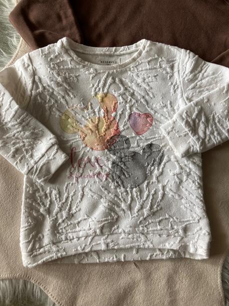 Mikinky hnedá a krémová 98, zara,98