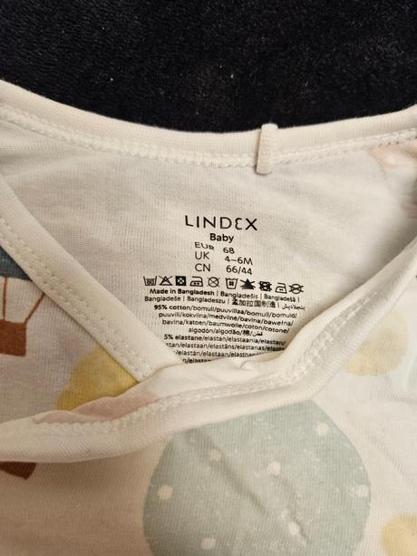 Lindex suprava body polodupacky ciapocka 68 balony, lindex,68