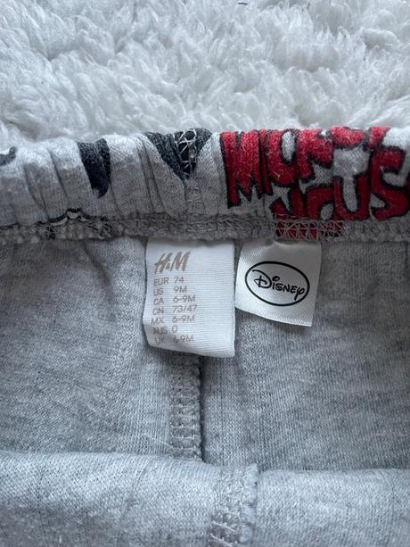 Svetloseda teplakova suprava mickey, h&m,74