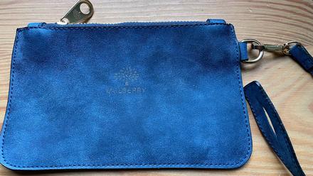 Kožená taštička clutch , peňaženka, mulberry