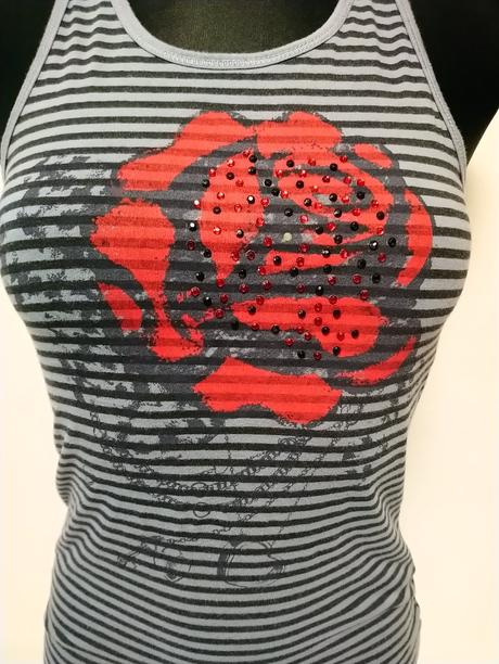 Dievčiensky pásikavý top, punto, 152