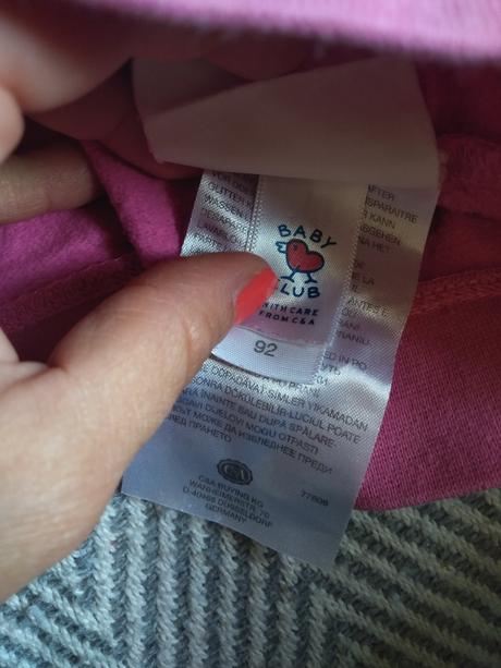 Ružova mikina, c&a,92