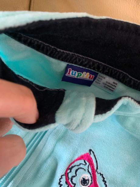 Lupilu tyrkysová  velúrova supravka 12-24, lupilu,92