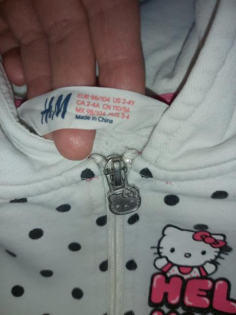 Mikina kitty, h&m,86