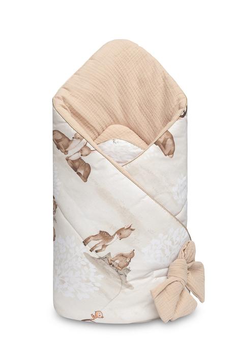 Sensillo mušelinová zavinovačka hnedý háj 75x75cm,