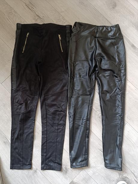 Kožené zateplené legíny, m