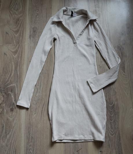 Vrúbkované šaty h& xxs, h&m,xs