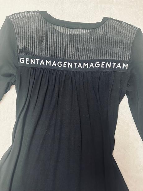 Pekné čierne športové šaty s vreckami zn. magenta, l / m