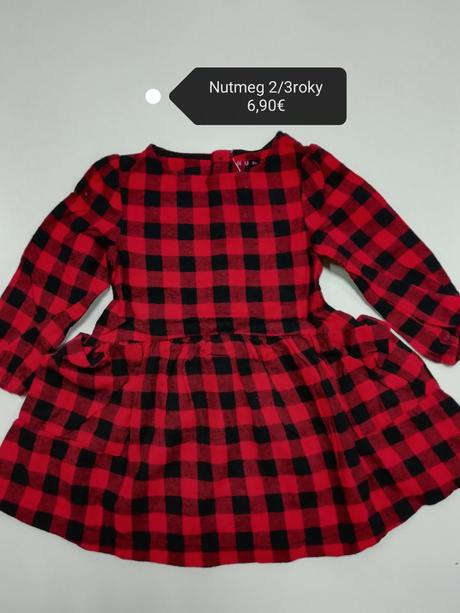 Karo kockované šaty s vreckami, nutmeg,98