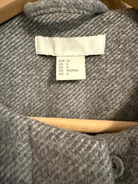 Kabát, h&m,xs