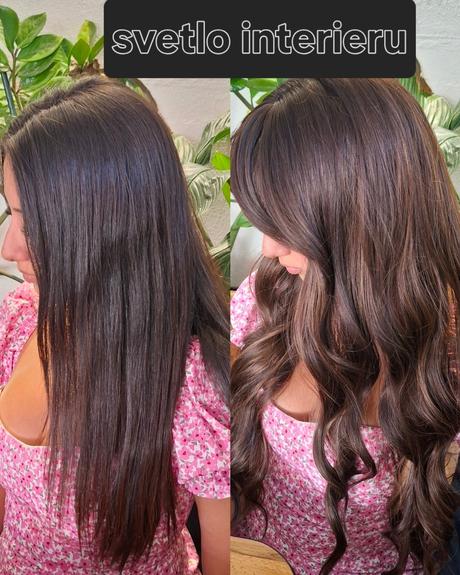 Parochňa hnedá balayage,