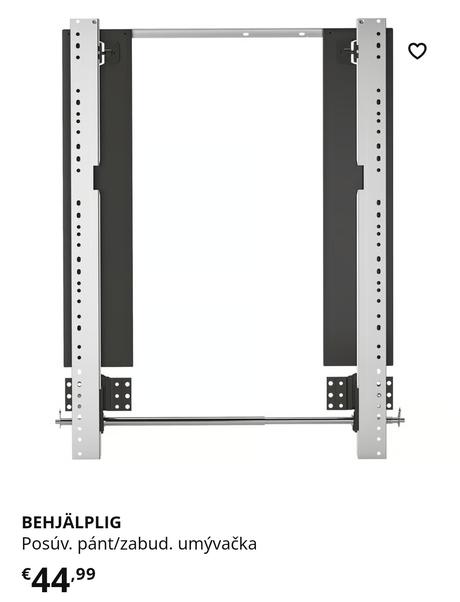 Posuvne panty na umyvacku riadu, ikea
