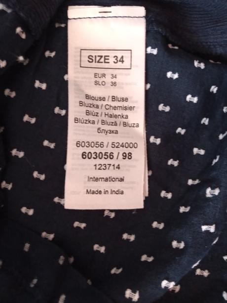 Dámska tmavomodrá košeľa, orsay,34