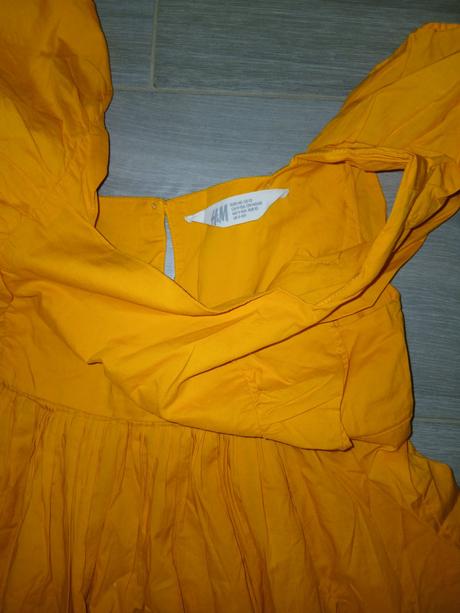 Lahucke bavlnene letne saty s volanmi, h&m,140