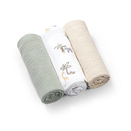 Babyono mušelínové plienky extra mäkké, zelené, babyono