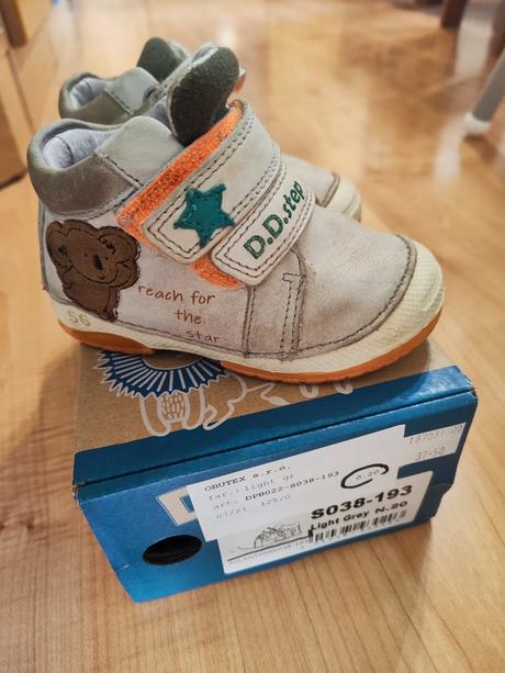 Kožené prechodne topánky dd step, d.d.step,20