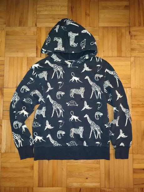 Mikina so zvieratkami, h&m,140