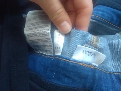 Tehotenská riflova sukňa 44,46,xl, c&a,xl