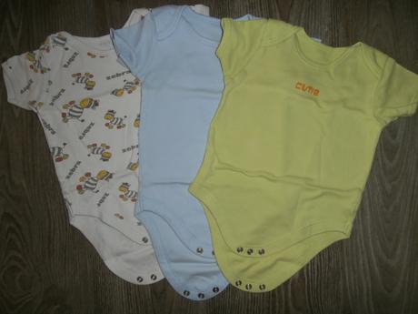 Body s krátkym rukávom 3ks, veľ.80/86, 68–80