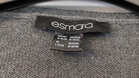 Šedý kardigan, esmara,m