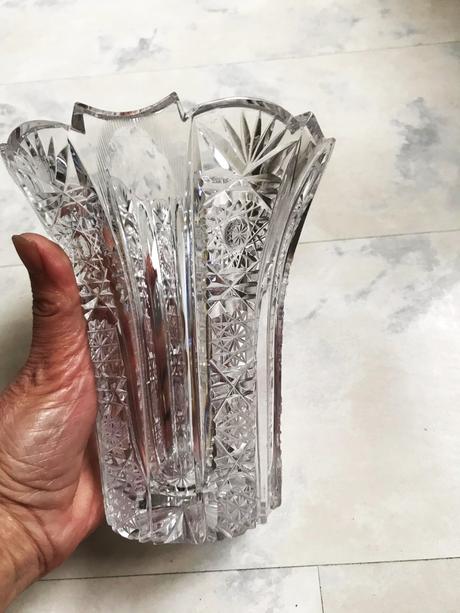 Kryštálová váza bohemia crystal,