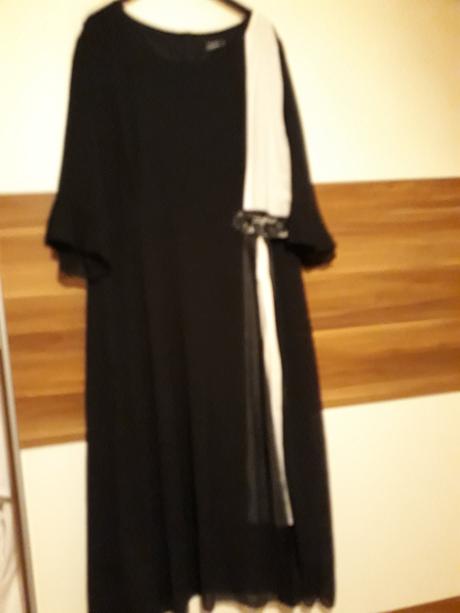 Cierno biele saty, 4xl