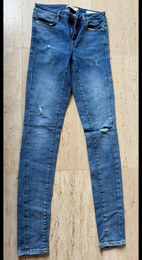 Modré skinny džíny guess, guess,xs