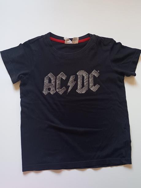 Chlapčenské tričko acdc, h&m,92