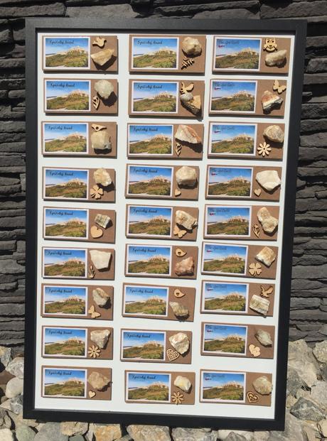 Magnetka spiššky hrad s travertinom 11x5cm,