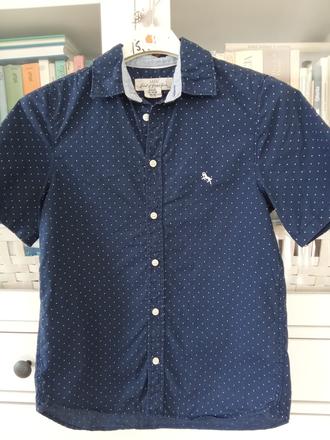 Tmavomodrá košeľa h&m 140, h&m,140