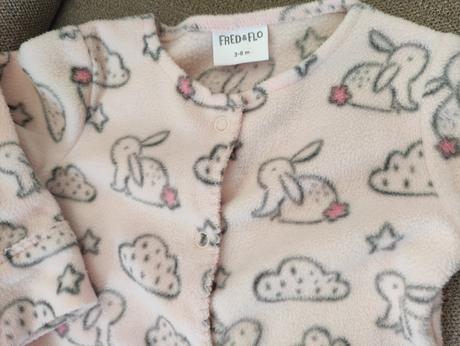 Flísový overal so zajačikmi, f&f,62